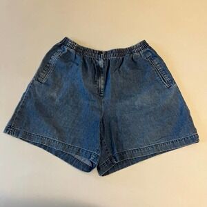 5/ $25 KAREN Scott Elastic Waist Pull on denim shorts PL